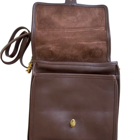 Coach Brown Leather Shoulder Bag - Picture 7 of 10